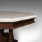 Antique English Victorian Octagonal Coffee Table in Carrara Marble, 1890s, Image 8