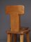 Brutalist Elm Wood Dining Chairs, 1970s, Set of 4 12