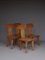 Brutalist Elm Wood Dining Chairs, 1970s, Set of 4, Image 14