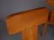 Brutalist Elm Wood Dining Chairs, 1970s, Set of 4, Image 8