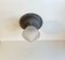 Lampada da soffitto Art Déco in metallo a coccodrillo e vetro, anni '20, Immagine 1
