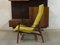Teak Lounge Armchair with Brown-Black Sling Armrests by Paul Muntendam for Jonkers Noordwolde Holland Brothers, 1950s 3