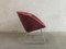 Chair Model Cocco with Signal Red Leather by J.H. Rohé for Rohé Noordwolde Holland, 1950s 4