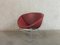 Chair Model Cocco with Signal Red Leather by J.H. Rohé for Rohé Noordwolde Holland, 1950s 1