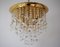 Large Swarovski Crystal Ball Ceiling Lamp, 1980s 4