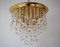 Large Swarovski Crystal Ball Ceiling Lamp, 1980s 4