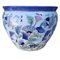 Vintage Chinese Porcelain Planter with Flowers, Image 1