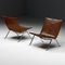 Dänische Vintage PK22 Sessel aus Poliertem Stahl & Cognacfarbenem Leder von Poul Kjærholm für E. Kold Christensen, 1950er, 2er Set 4