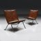 Dänische Vintage PK22 Sessel aus Poliertem Stahl & Cognacfarbenem Leder von Poul Kjærholm für E. Kold Christensen, 1950er, 2er Set 2
