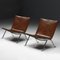 Dänische Vintage PK22 Sessel aus Poliertem Stahl & Cognacfarbenem Leder von Poul Kjærholm für E. Kold Christensen, 1950er, 2er Set 3