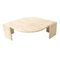 Eye Shaped Coffee Table in Travertine 7