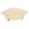 Eye Shaped Coffee Table in Travertine 2