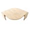 Eye Shaped Coffee Table in Travertine, Image 4