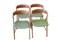 Model 71 Chairs in Teak and Oak by Henning Kjærnulf, 1960s, Set of 4 1