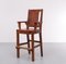 Dutch Modern High Chair in the style of Gerrit Rietveld by Wim Rietveld, 1940s, Image 1