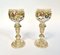 Art Nouveau Roman Style Wine Glasses with Hand-Painted Crystal Glass from Glashütte Theresienthal, Germany, 1920s, Set of 2 1