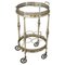 Brass and Glass Drinks Trolley or Bar Cart, 1980s 1