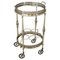 Brass and Glass Drinks Trolley or Bar Cart, 1980s, Image 1