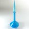 Large Vintage Italian Empoli Blue Cased Glass Genie Bottle Decanter, 1960s, Image 2