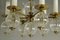 Lámpara de araña vintage de vidrio, años 70, Imagen 4