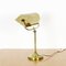 Banker Table Lamp in Brass and Steel 2