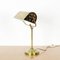 Banker Table Lamp in Brass and Steel 1