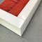 Saratoga Vignelli Sofa Weiß lackierte Struktur & Rote Kissen von Massimo & Lella Vignelli für für Poltronova, 1964 17