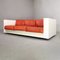 Saratoga Vignelli Sofa White Lacquered Structure and Red Cushions by Massimo and Lella Vignelli for for Poltronova, 1964 18