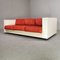 Saratoga Vignelli Sofa White Lacquered Structure and Red Cushions by Massimo and Lella Vignelli for for Poltronova, 1964 1