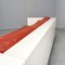Saratoga Vignelli Sofa White Lacquered Structure and Red Cushions by Massimo and Lella Vignelli for for Poltronova, 1964 16