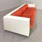 Saratoga Vignelli Sofa White Lacquered Structure and Red Cushions by Massimo and Lella Vignelli for for Poltronova, 1964 7