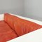 Saratoga Vignelli Sofa Weiß lackierte Struktur & Rote Kissen von Massimo & Lella Vignelli für für Poltronova, 1964 11