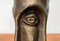 Mid-Century Brutalist Abstract Bronze Face Vase 11