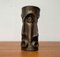 Brutalistische Mid-Century Vase aus Bronze mit abstraktem Gesicht 22