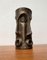 Brutalistische Mid-Century Vase aus Bronze mit abstraktem Gesicht 16