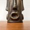 Brutalistische Mid-Century Vase aus Bronze mit abstraktem Gesicht 19