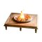 Brazier Heater Planter in Copper on Wooden Base, Image 11