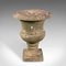 Antique Victorian English Weathered Planting Urn in Marble, 1870, Image 5