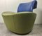 Postmodern Green and Blue Leather Lounge Chair by Montis, 1980s 2