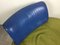 Postmodern Green and Blue Leather Lounge Chair by Montis, 1980s 10