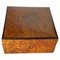 Scatola in legno di radica e colore marrone seta, Francia, XIX secolo, Immagine 1