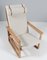 Model 2254 Sled Lounge Chair in Oak & Cane attributed to Børge Mogensen for Fredericia, Denmark, 1956, Image 3