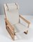 Modell 2254 Sled Lounge Chair aus Eiche & Schilfrohr von Børge Mogensen für Fredericia, Dänemark, 1956 3