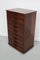 French Art Deco Mahogany Apothecary / Filing Cabinet, 1920s 10