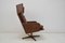 Drehbarer Mid-Century Kunstleder Sessel, 1960er 9