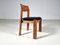 Brutalist Oak Dining Chairs, the Netherlands, 1970s, Set of 4, Image 9