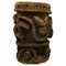 Traditional African Carved Wooden Hunting Drum 1