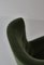 Scandinavian Modern Easy Chair in Green Mohair Velvet Fabric from Fritz Hansen, 1940s 14