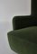 Scandinavian Modern Easy Chair in Green Mohair Velvet Fabric from Fritz Hansen, 1940s, Image 13