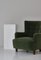 Scandinavian Modern Easy Chair in Green Mohair Velvet Fabric from Fritz Hansen, 1940s, Image 17